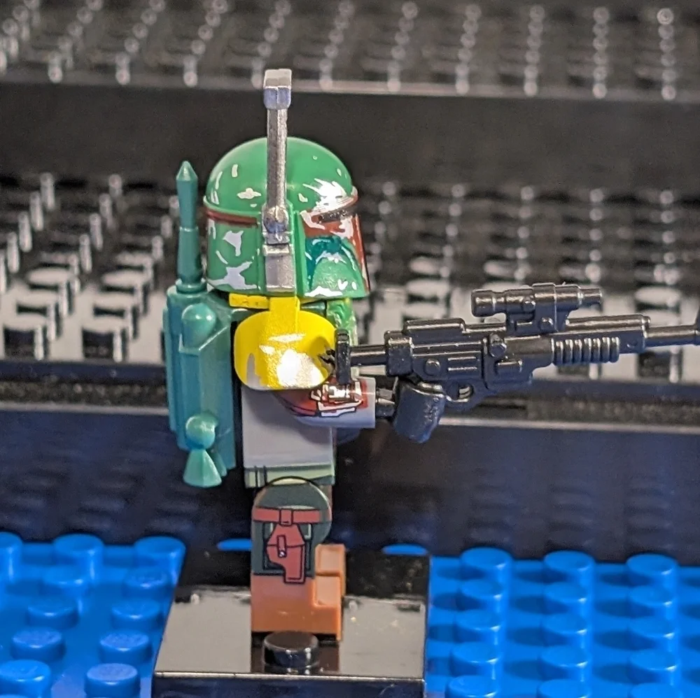 2 Minifigures- Star Wars Jango Fett Building Block Action Figure Clone Wars